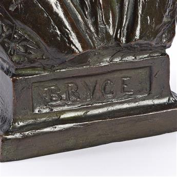 (DIPLOMACY.) Henry K. Bush-Brown, sculptor. Bronze bust of British ambassador James Bryce.